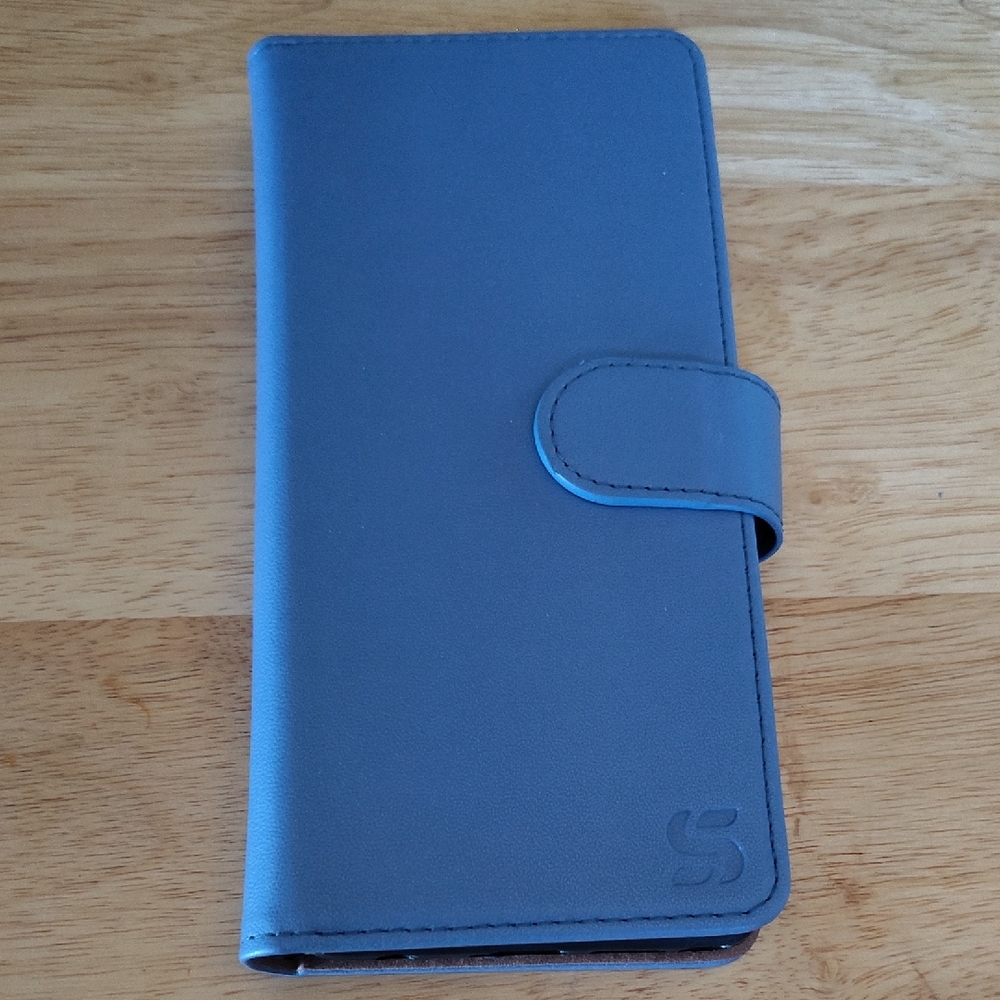 Blue Leather Phone Case
